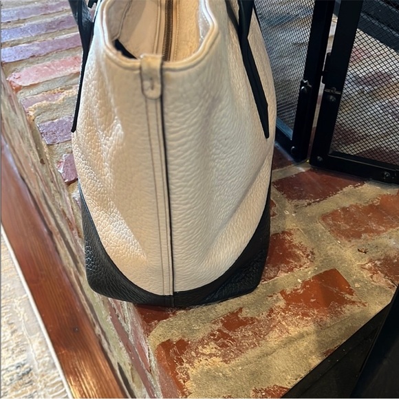 Kate Spade Southport Avenue Harmony cream / Black pebbled leather Tote Bag - Picture 9 of 12